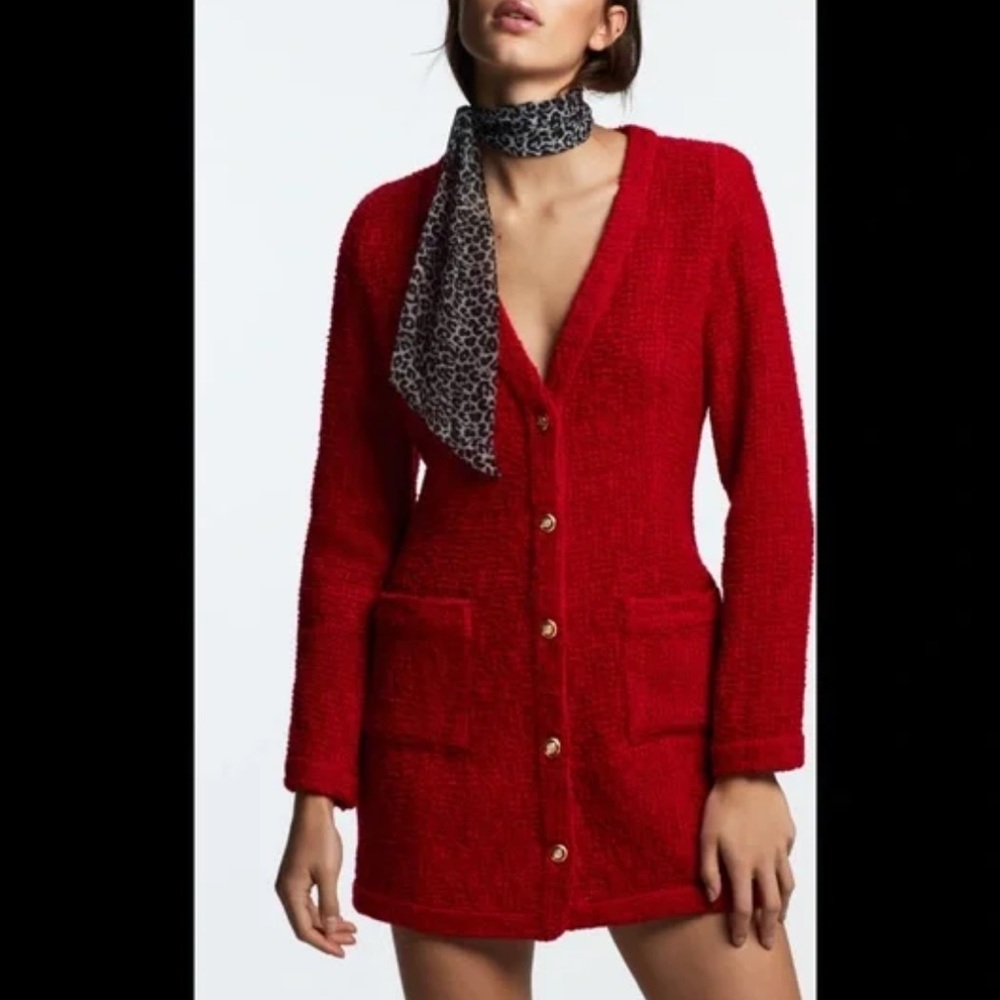 Zara Weave Mini Dress